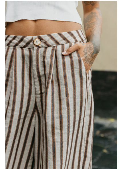 Abby Stripe Linen Pants