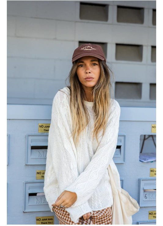 Rory Cable Knit White