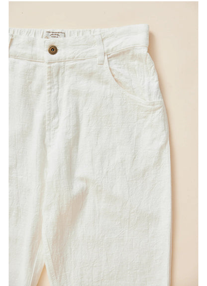 Miller Linen Pants White
