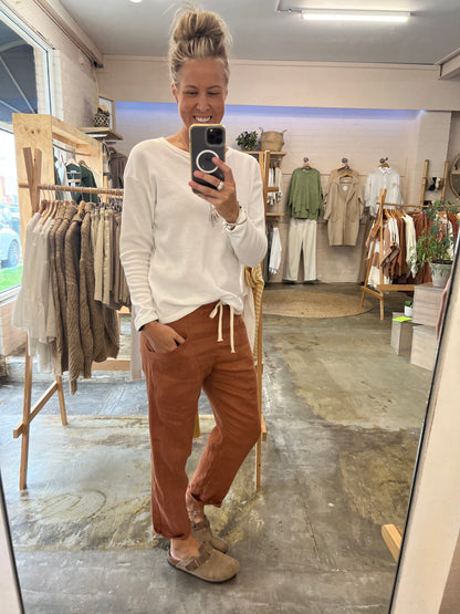 Luxe Pants Rust